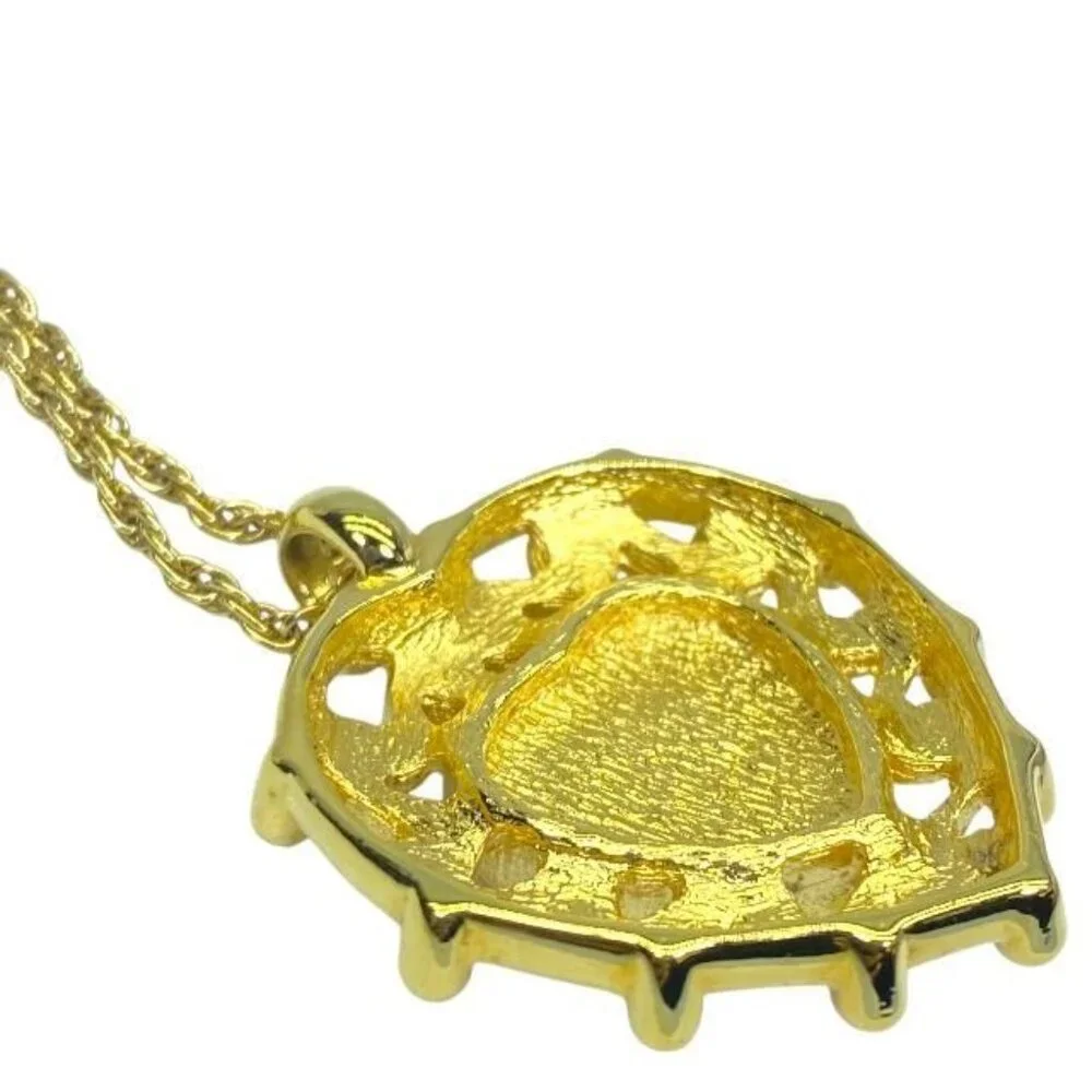 Christian Dior Necklace Pendant Vintage Accessories Small Accessories Heart GP - Picture 5 of 10